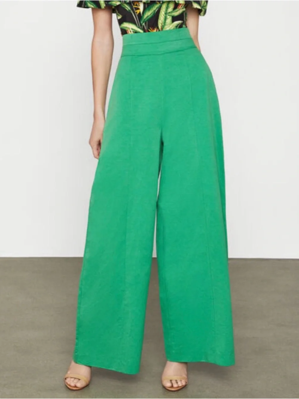 BCBG MaxAzria Wide Leg High-Waisted Trousers Pants - Picture 1 of 7